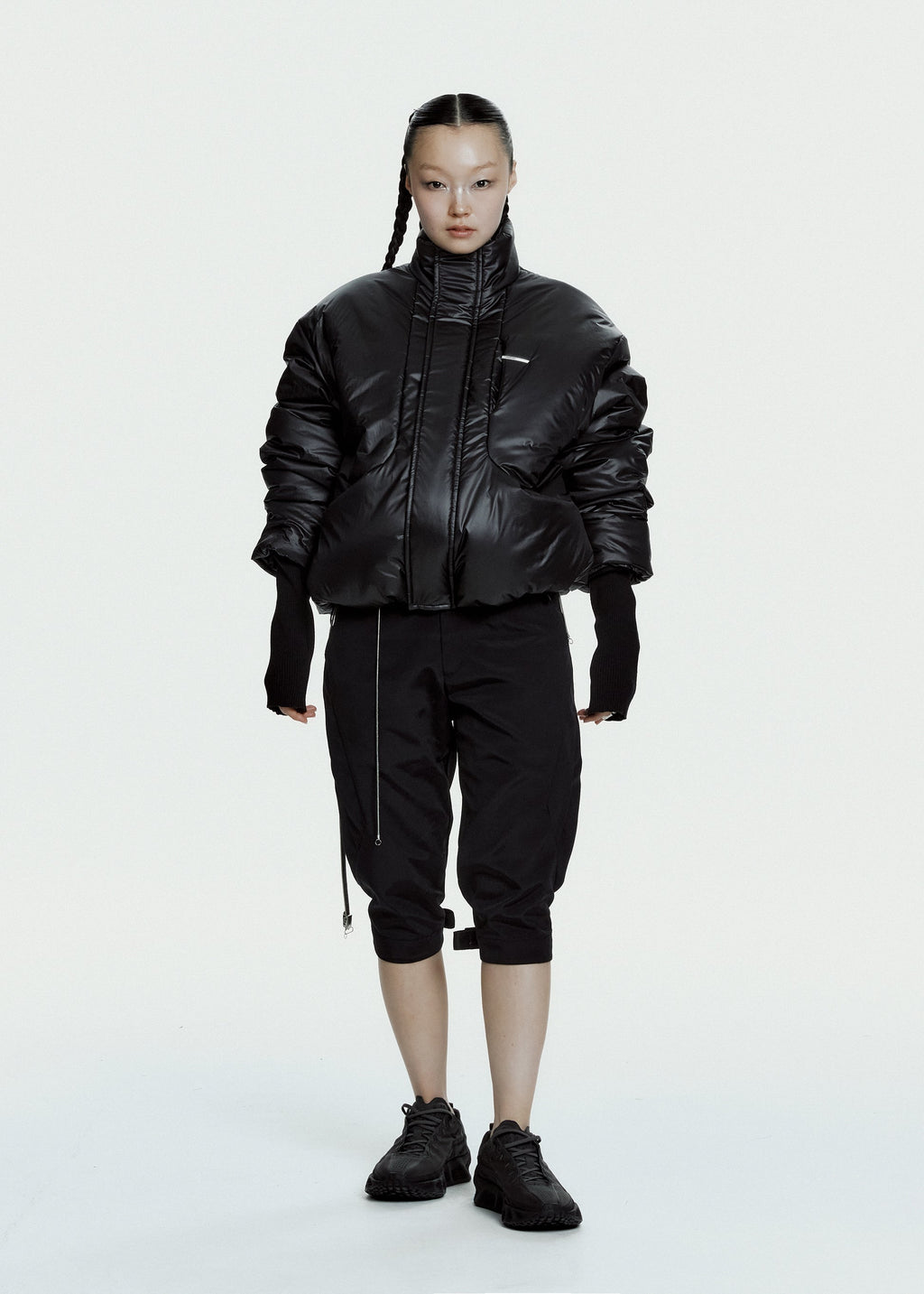 Hyein Seo - Convertible Moto Pants (Black) product image 5 | TRAB K-Fashion Australia