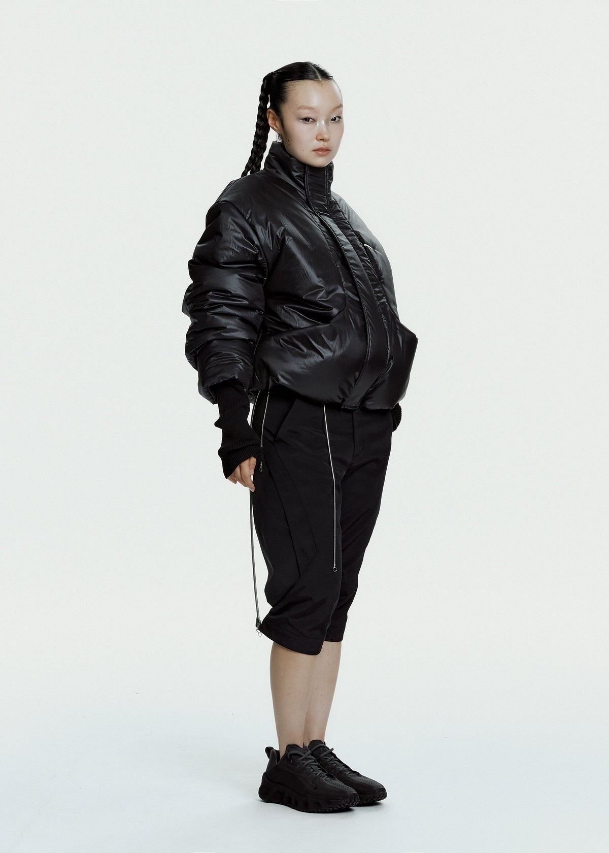 Hyein Seo - Convertible Moto Pants (Black) product image 10 | TRAB K-Fashion Australia