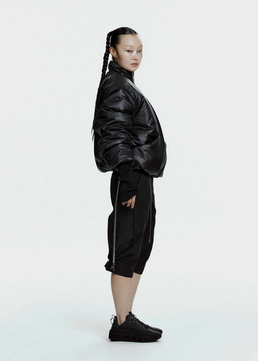 Hyein Seo - Convertible Moto Pants (Black) product image 11 | TRAB K-Fashion Australia
