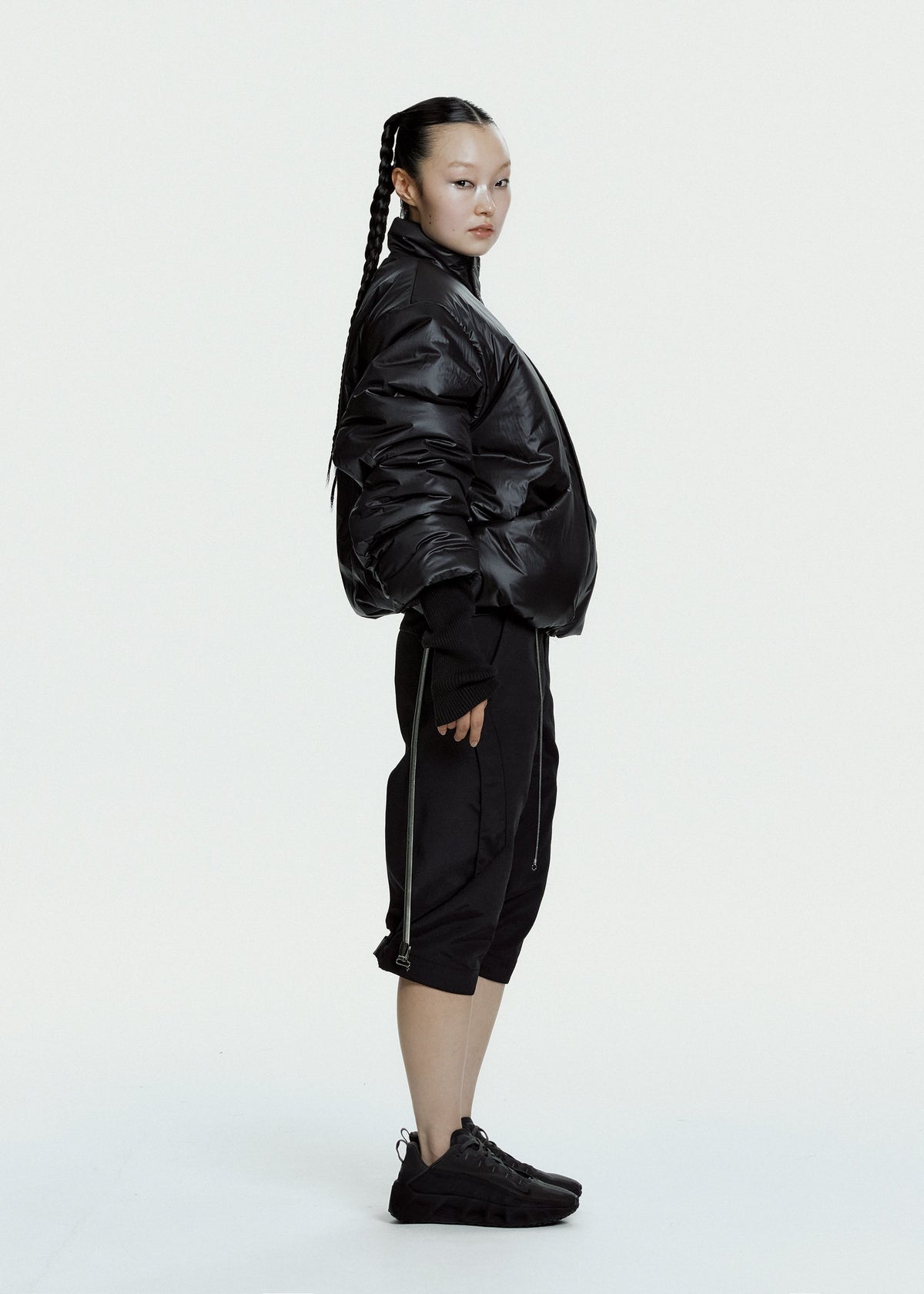 Hyein Seo - Convertible Moto Pants (Black) product image 11 | TRAB K-Fashion Australia