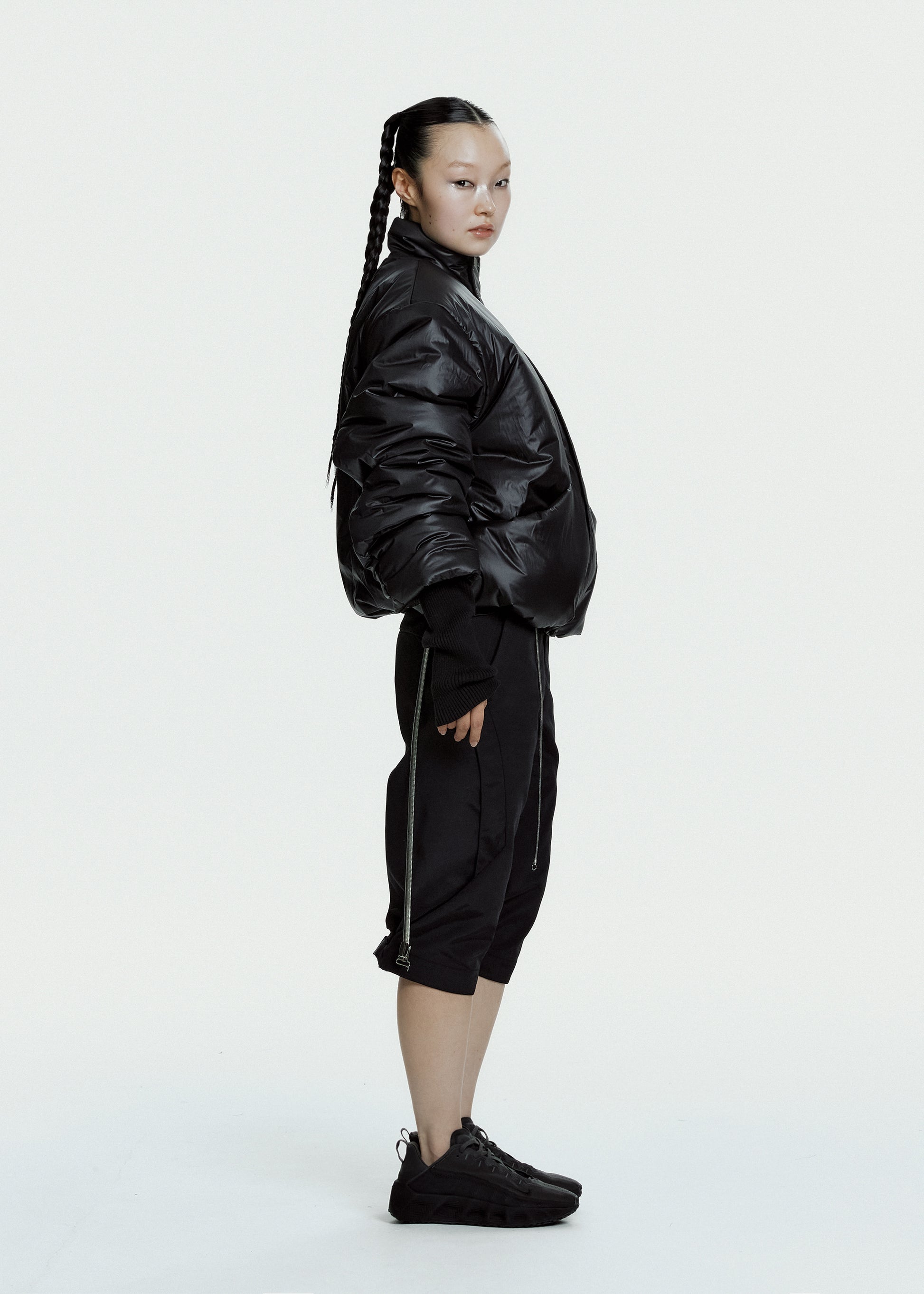 Hyein Seo - Padded Jacket w/ Balaclava (Black) product image 7 | TRAB K-Fashion Australia