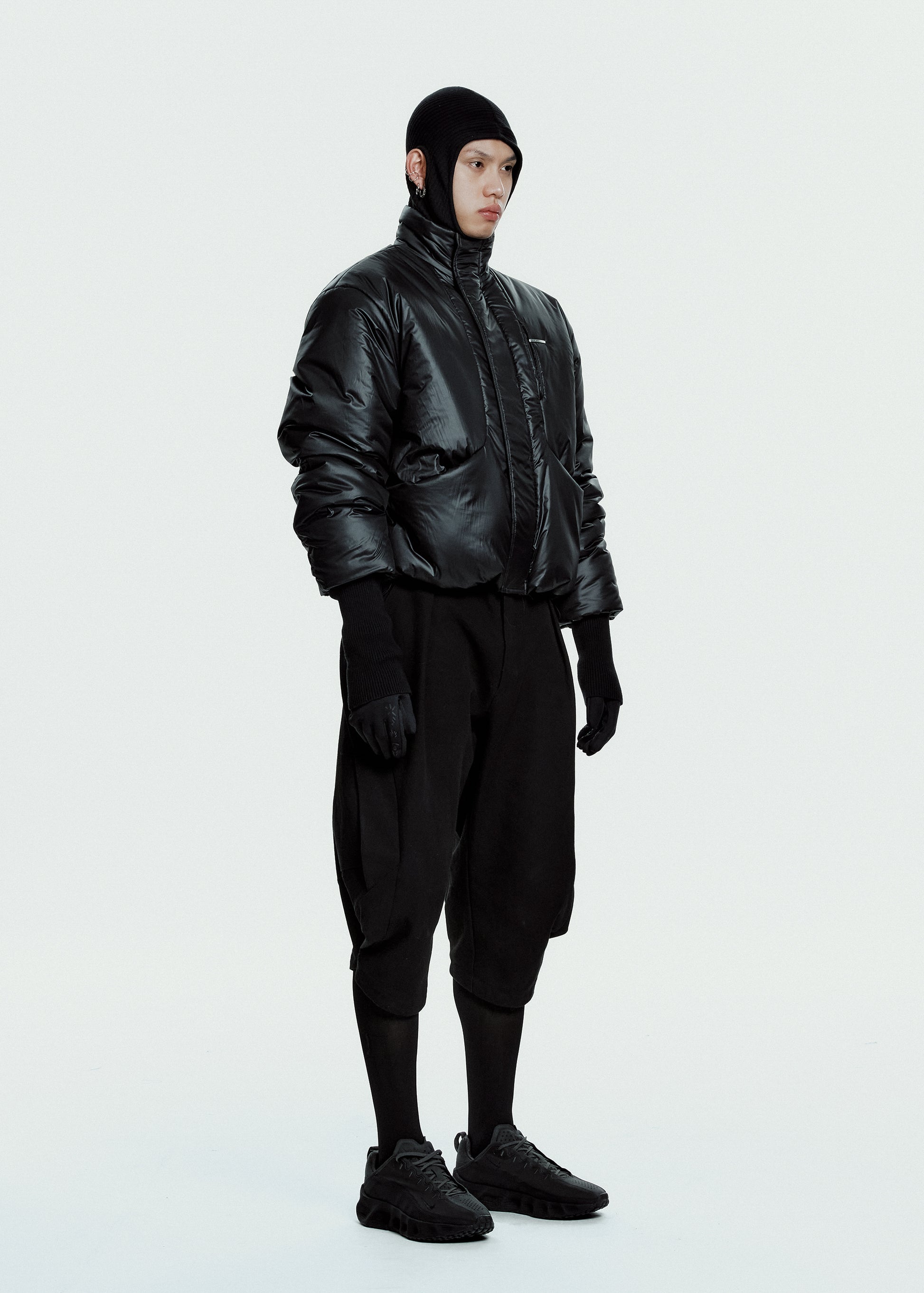 Hyein Seo - Padded Jacket w/ Balaclava (Black) product image 2 | TRAB K-Fashion Australia