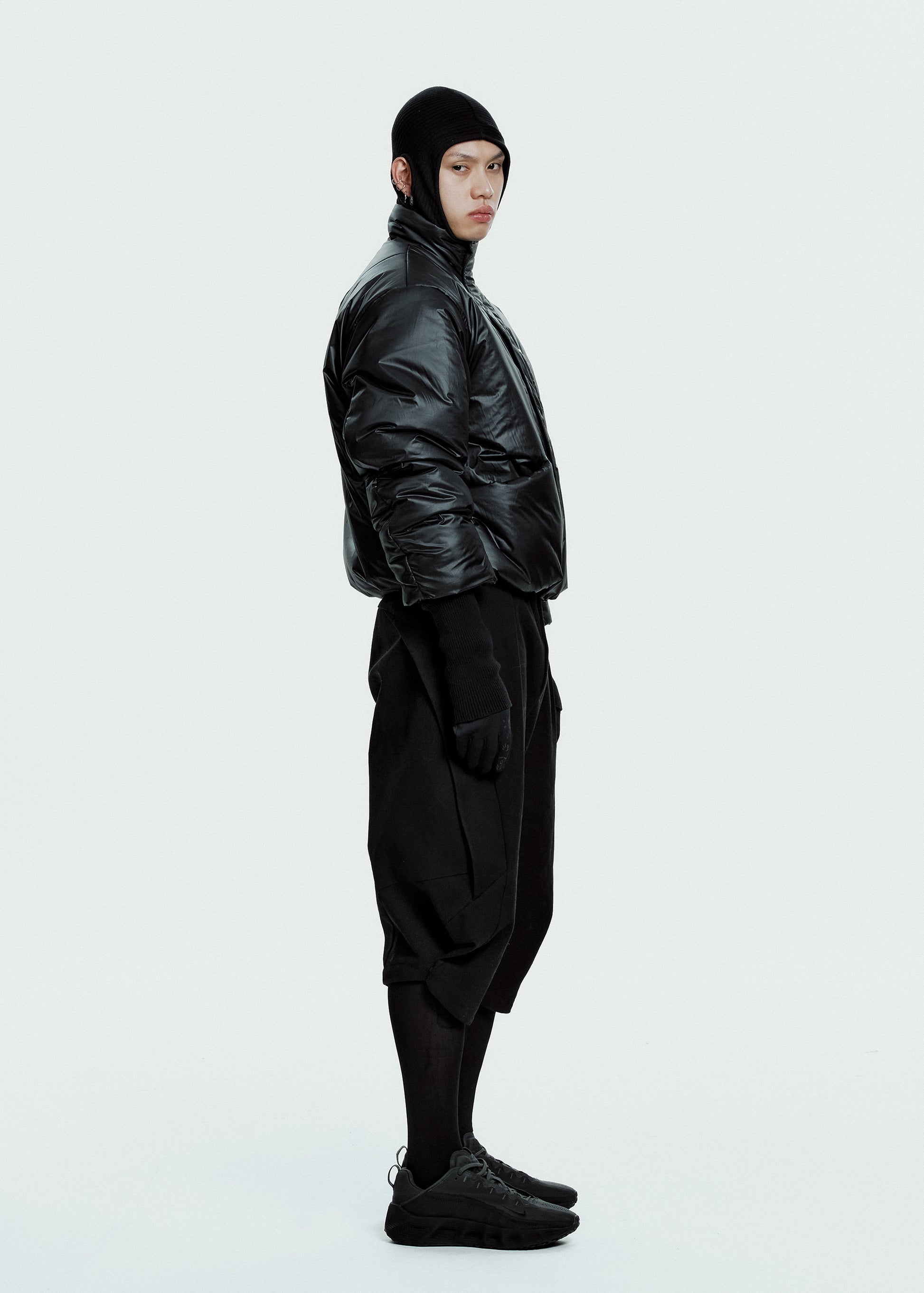 Hyein Seo - Padded Jacket w/ Balaclava (Black) product image 3 | TRAB K-Fashion Australia