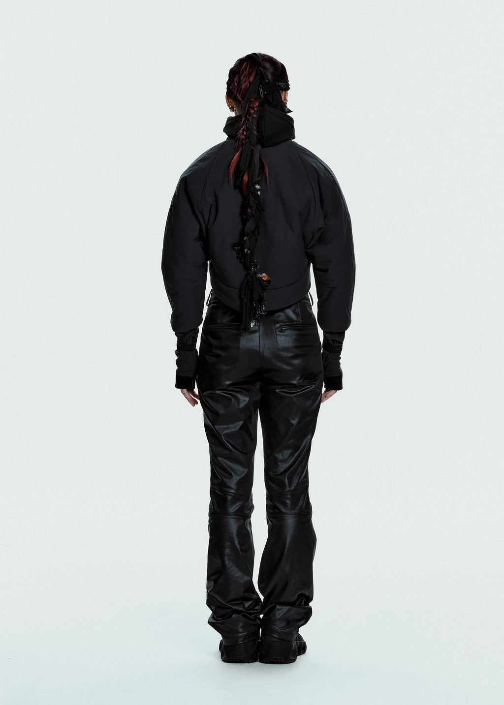 Hyein Seo - Padded Harness Jacket w/ Balaclava (Charcoal) product image 4 | TRAB K-Fashion Australia
