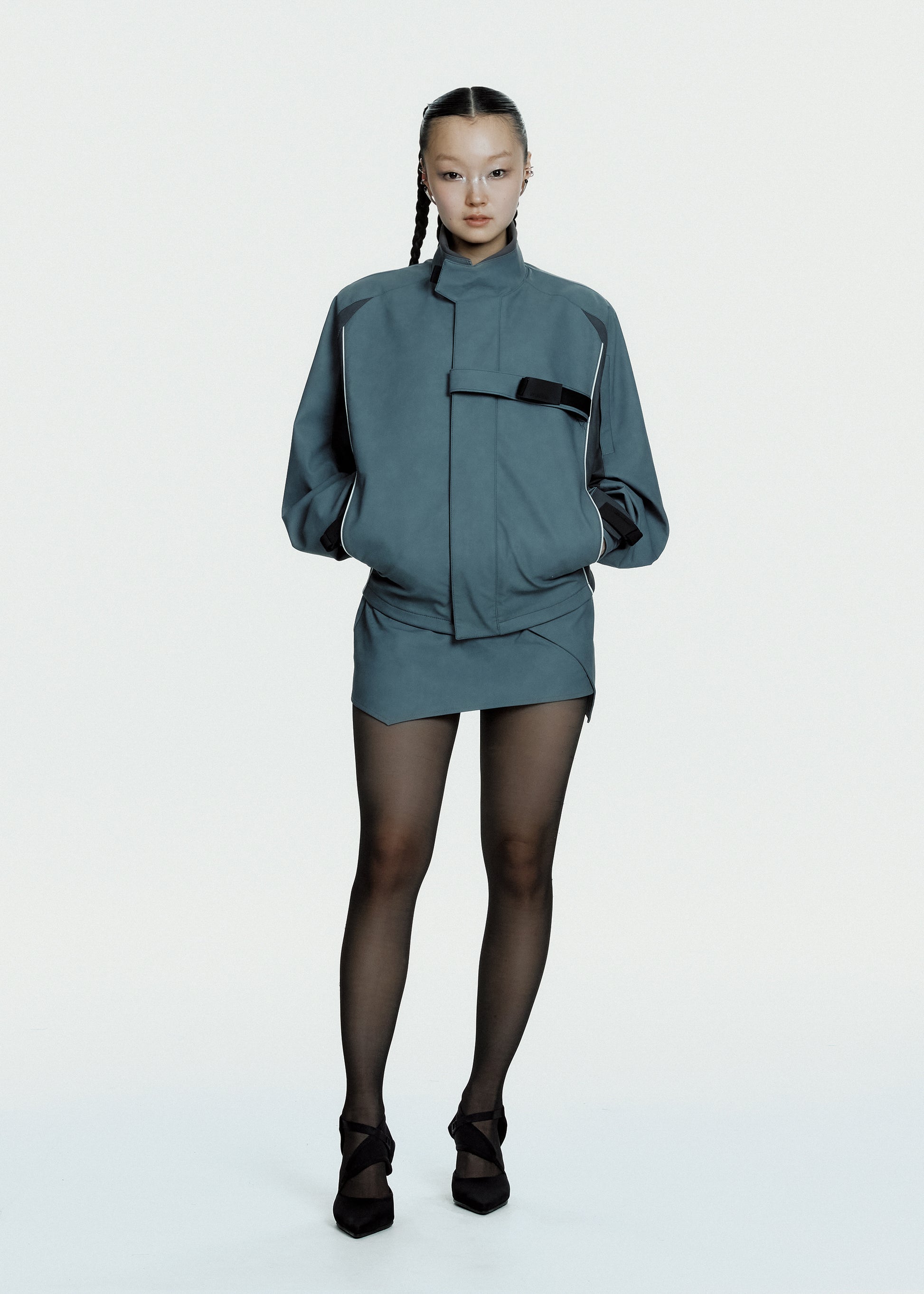 Hyein Seo - Biker Jacket (Slate Grey) product image 9 | TRAB K-Fashion Australia