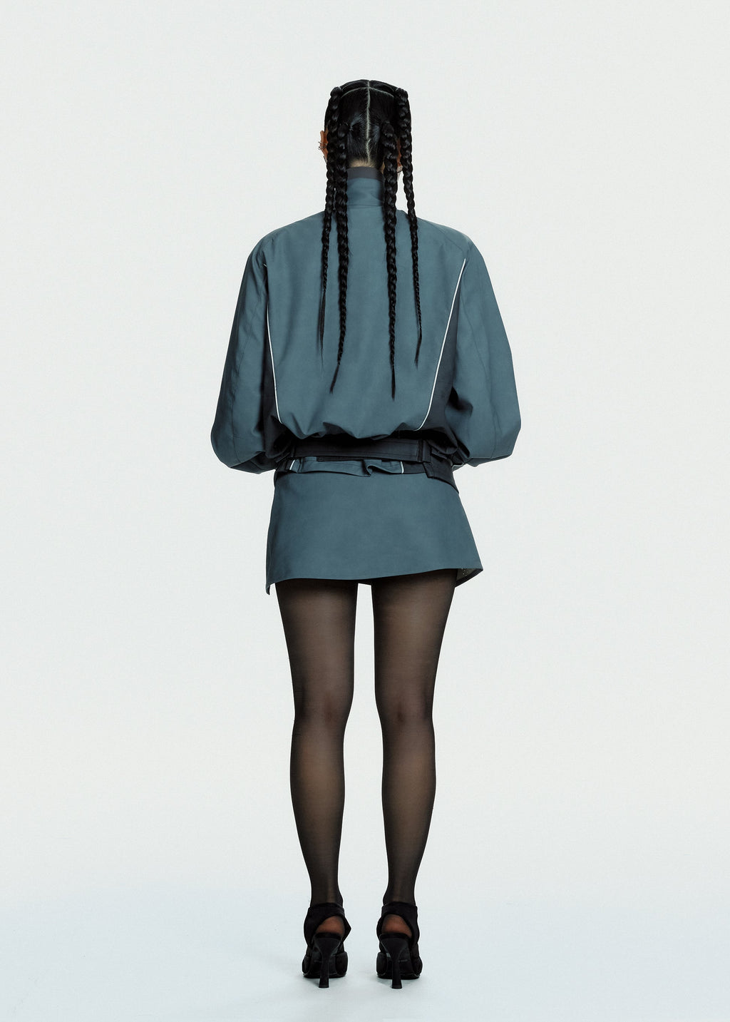 Hyein Seo - Racer Mini Skirt (Slate Grey) product image 4 | TRAB K-Fashion Australia