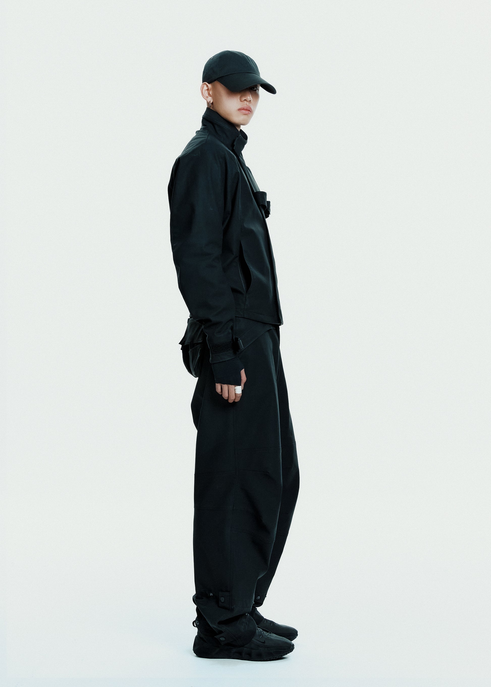 Hyein Seo - Biker Pants w/ Detachable Bag (Black) product image 3 | TRAB K-Fashion Australia