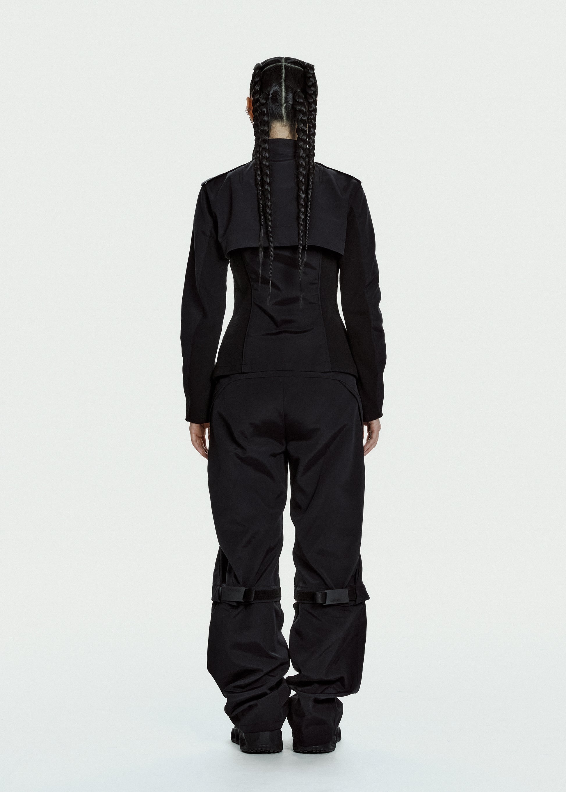 Hyein Seo - Convertible Moto Pants (Black) product image 4 | TRAB K-Fashion Australia