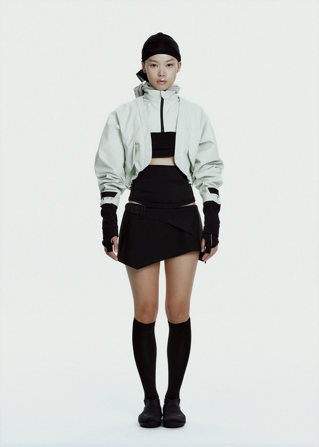 Hyein Seo - Double Layer Bolero Jacket (Pale Green) product image 2 | TRAB K-Fashion Australia