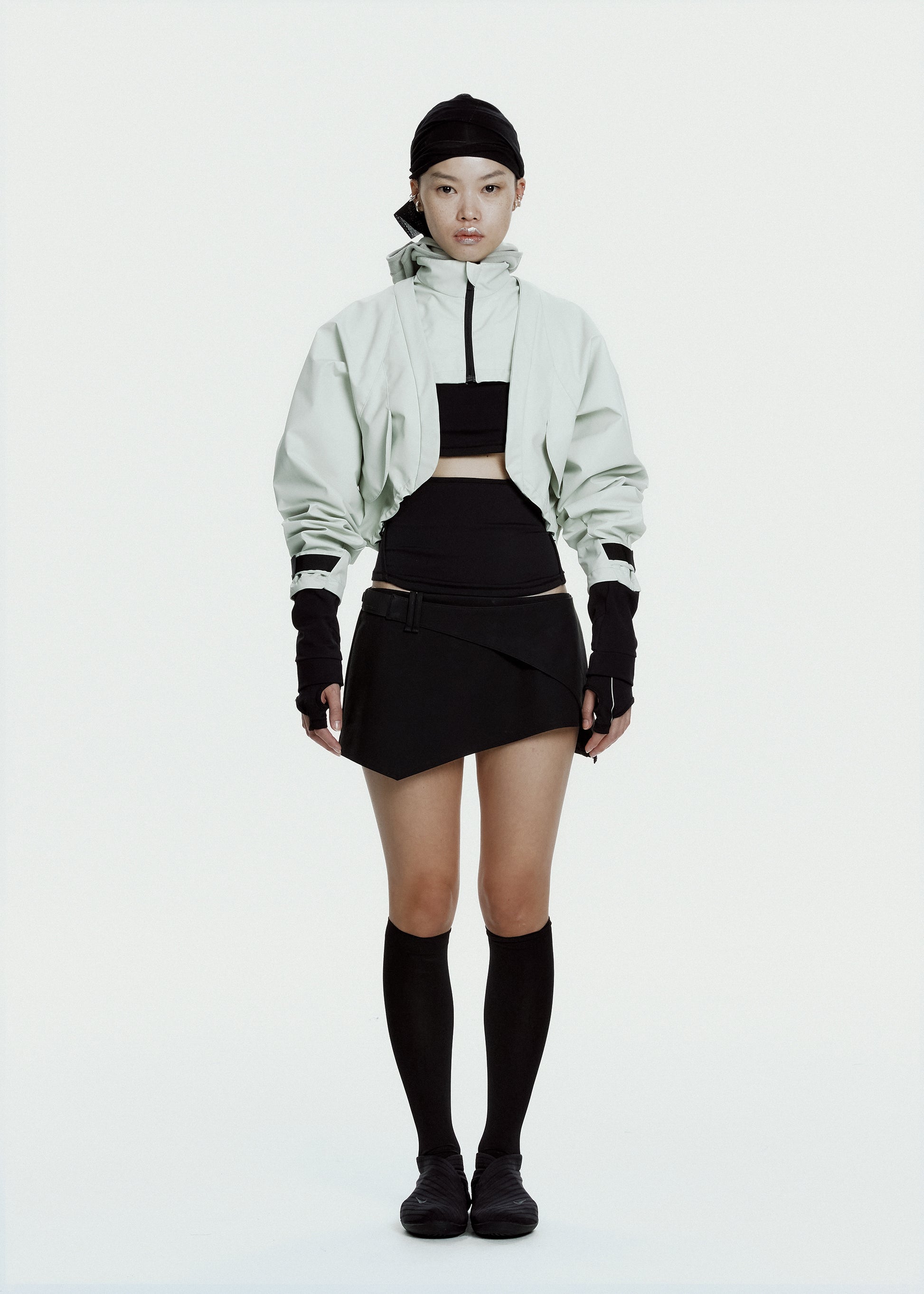 Hyein Seo - Double Layer Bolero Jacket (Pale Green) product image 2 | TRAB K-Fashion Australia