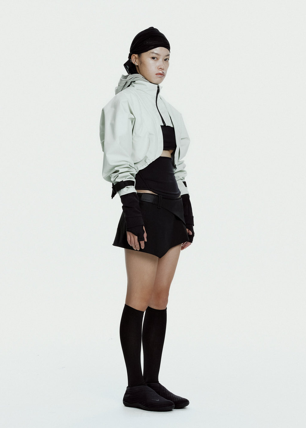 Hyein Seo - Double Layer Bolero Jacket (Pale Green) product image 1 | TRAB K-Fashion Australia