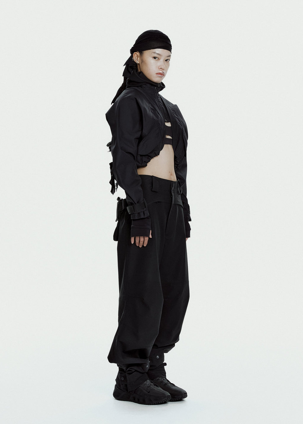 Hyein Seo - Double Layer Bolero Jacket (Black) product image 2 | TRAB K-Fashion Australia