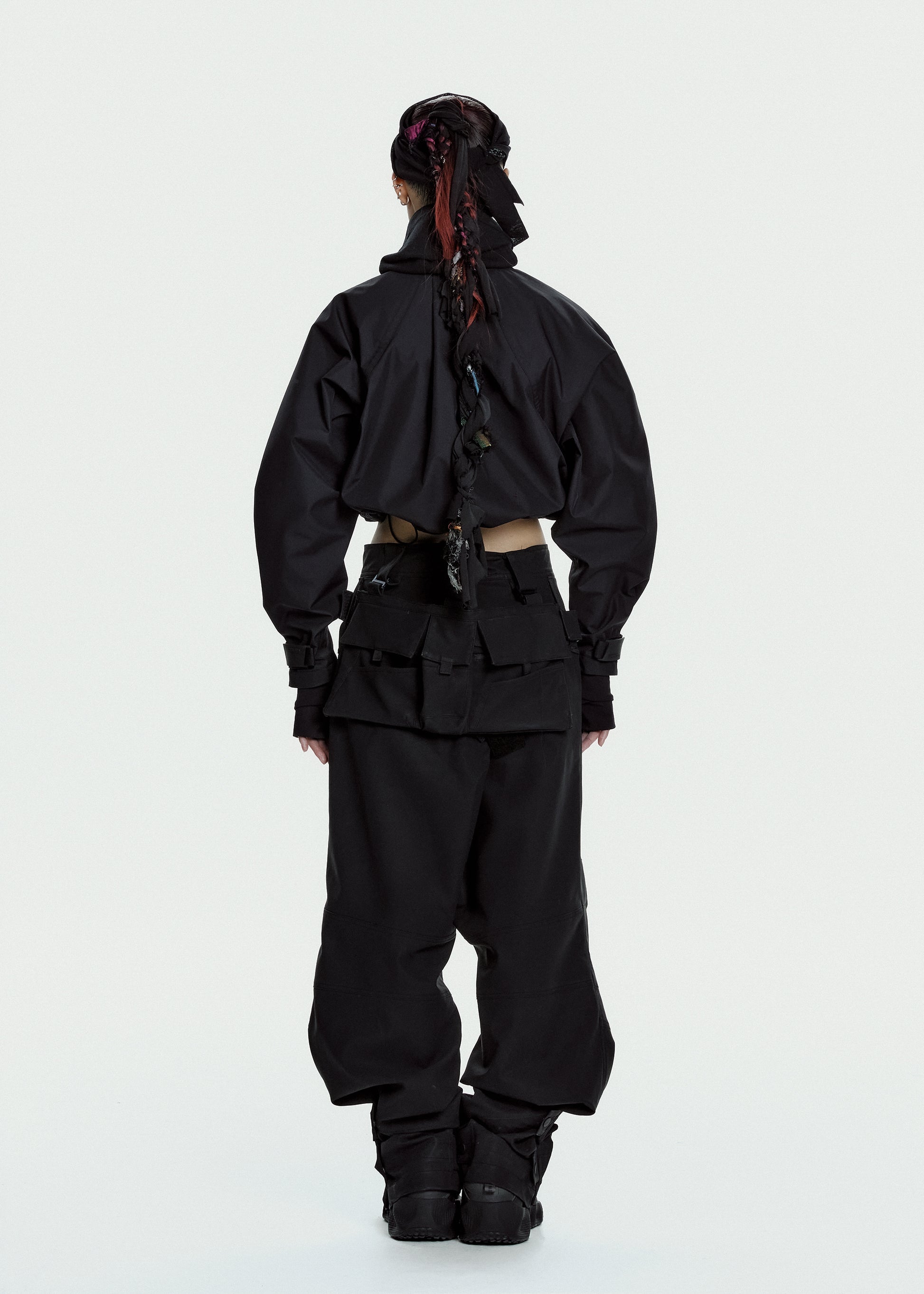 Hyein Seo - Biker Pants w/ Detachable Bag (Black) product image 12 | TRAB K-Fashion Australia