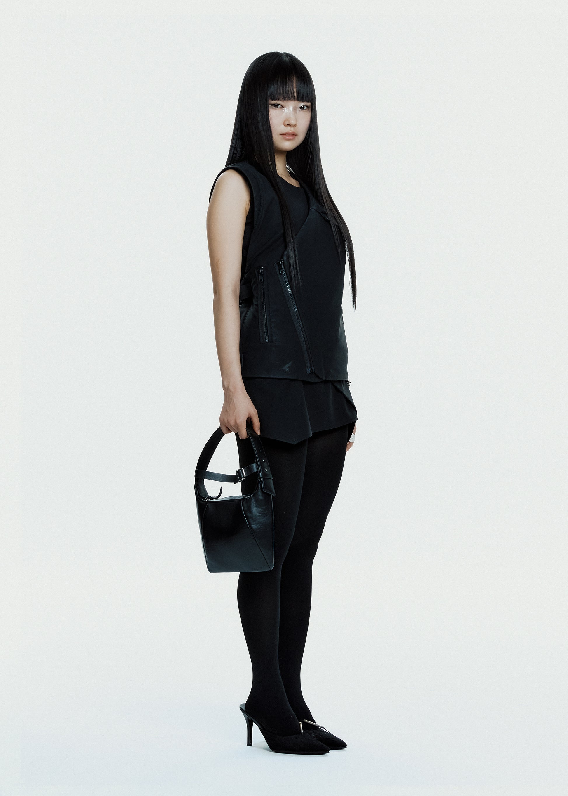 Hyein Seo - Racer Mini Skirt (Black) product image 1 | TRAB K-Fashion Australia