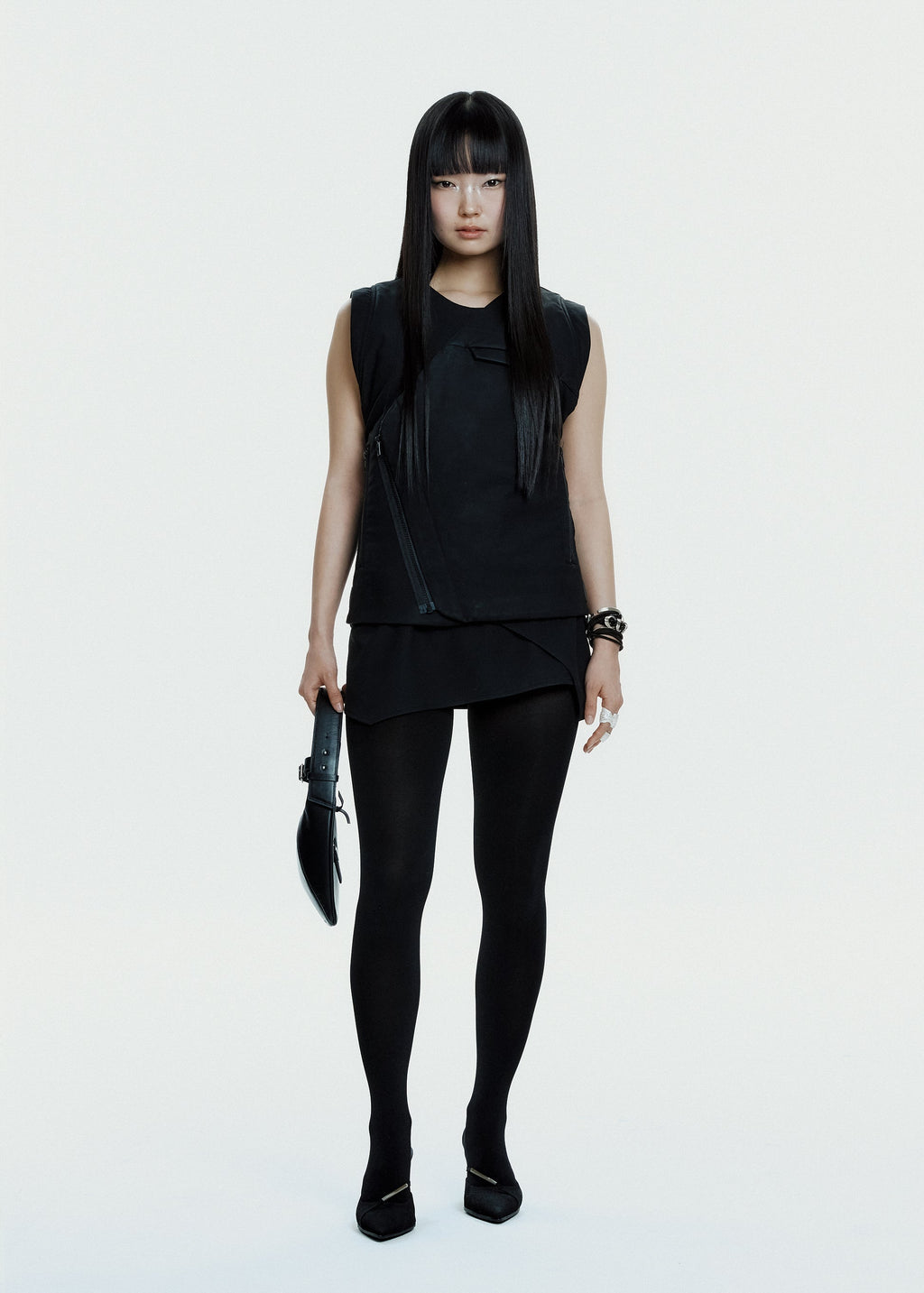 Hyein Seo - Light Down Vest (Black) product image 4 | TRAB K-Fashion Australia