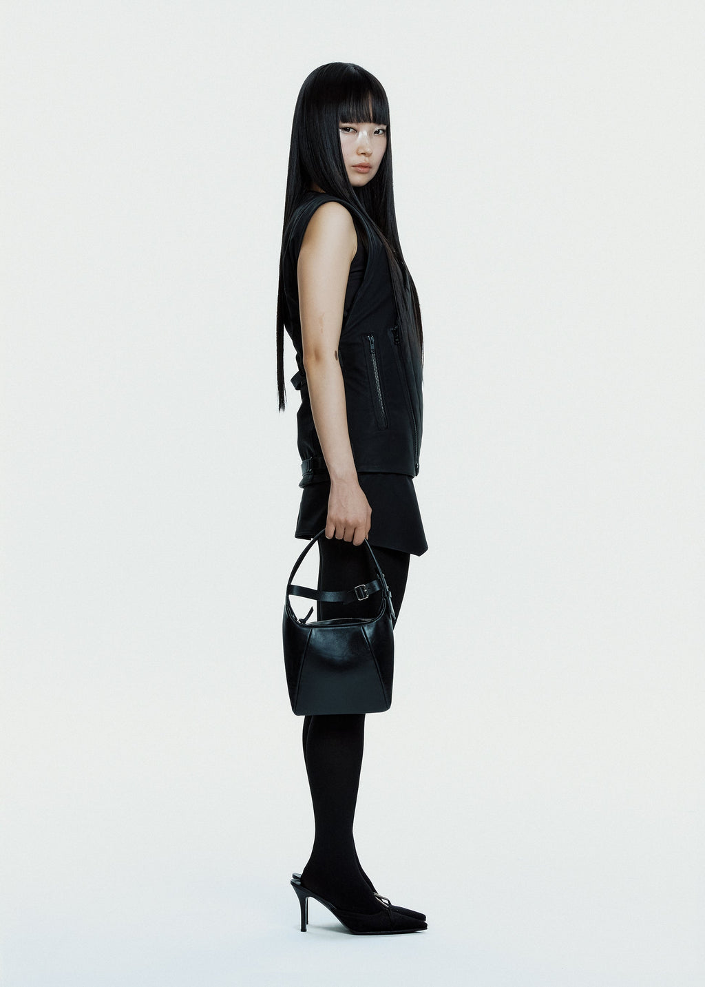 Hyein Seo - Racer Mini Skirt (Black) product image 3 | TRAB K-Fashion Australia