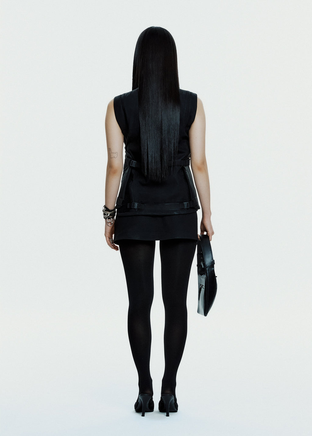 Hyein Seo - Racer Mini Skirt (Black) product image 4 | TRAB K-Fashion Australia