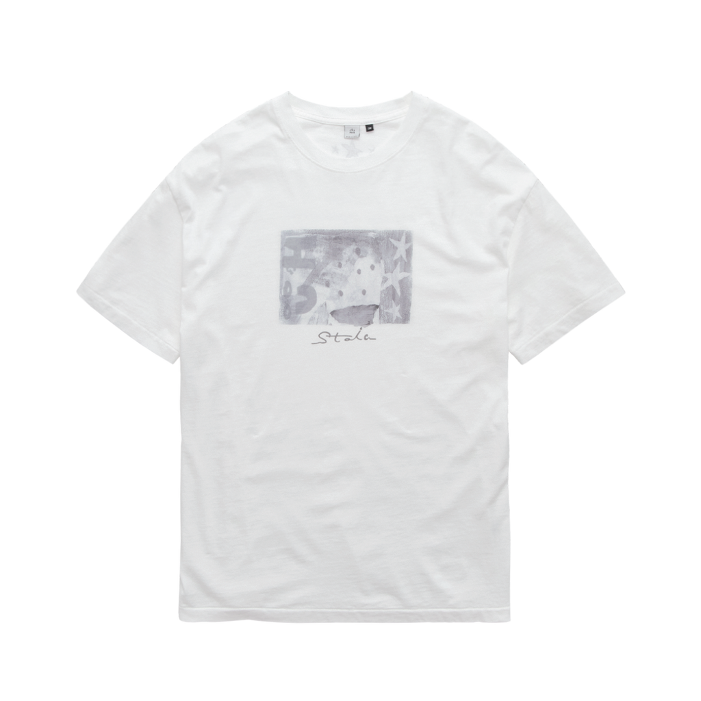 Polyteru - HANK 1/2 Graphic T-Shirt 'Starmie' (White) product image 1 | TRAB K-Fashion Australia