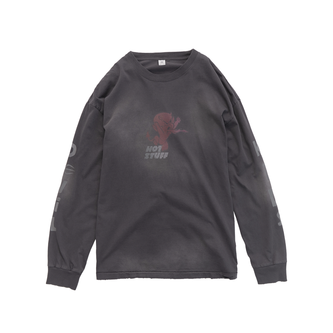 Polyteru - x Hot Stuff Long Sleeves 'Back Spear' Hard (Washed Purple) product image 1 | TRAB K-Fashion Australia