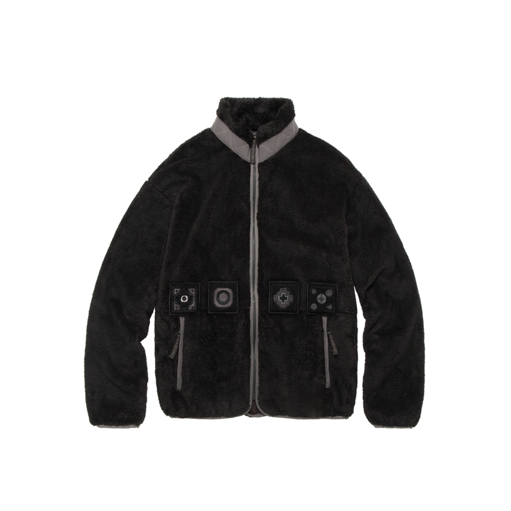 Polyteru - Sherpa Fleece Jacket (Black Brown) product image 1 | TRAB K-Fashion Australia