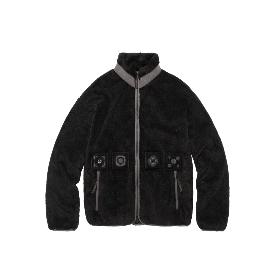 Polyteru - Sherpa Fleece Jacket (Black Brown) product image 1 | TRAB K-Fashion Australia