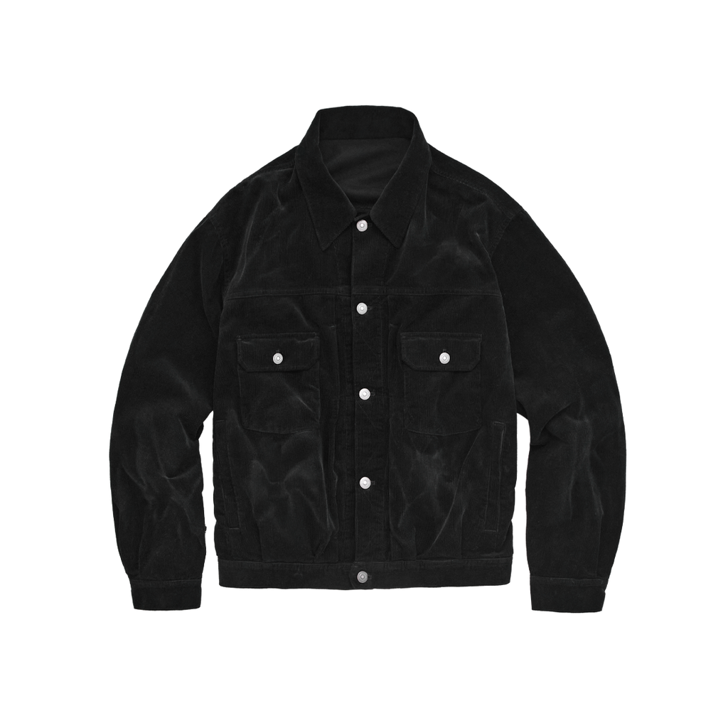 Polyteru - Half Boro Trucker Jacket (Black) product image 1 | TRAB K-Fashion Australia