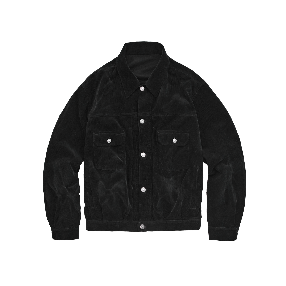 Polyteru - Half Boro Trucker Jacket (Black) product image 1 | TRAB K-Fashion Australia