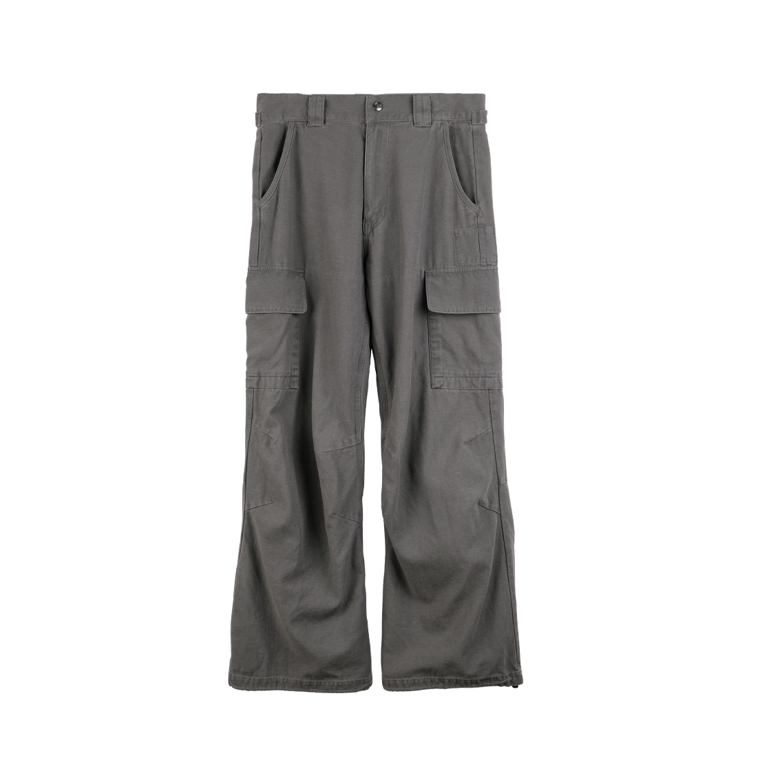Polyteru - Loosed Cargo Pants Washed (Khaki Gray) product image 1 | TRAB K-Fashion Australia