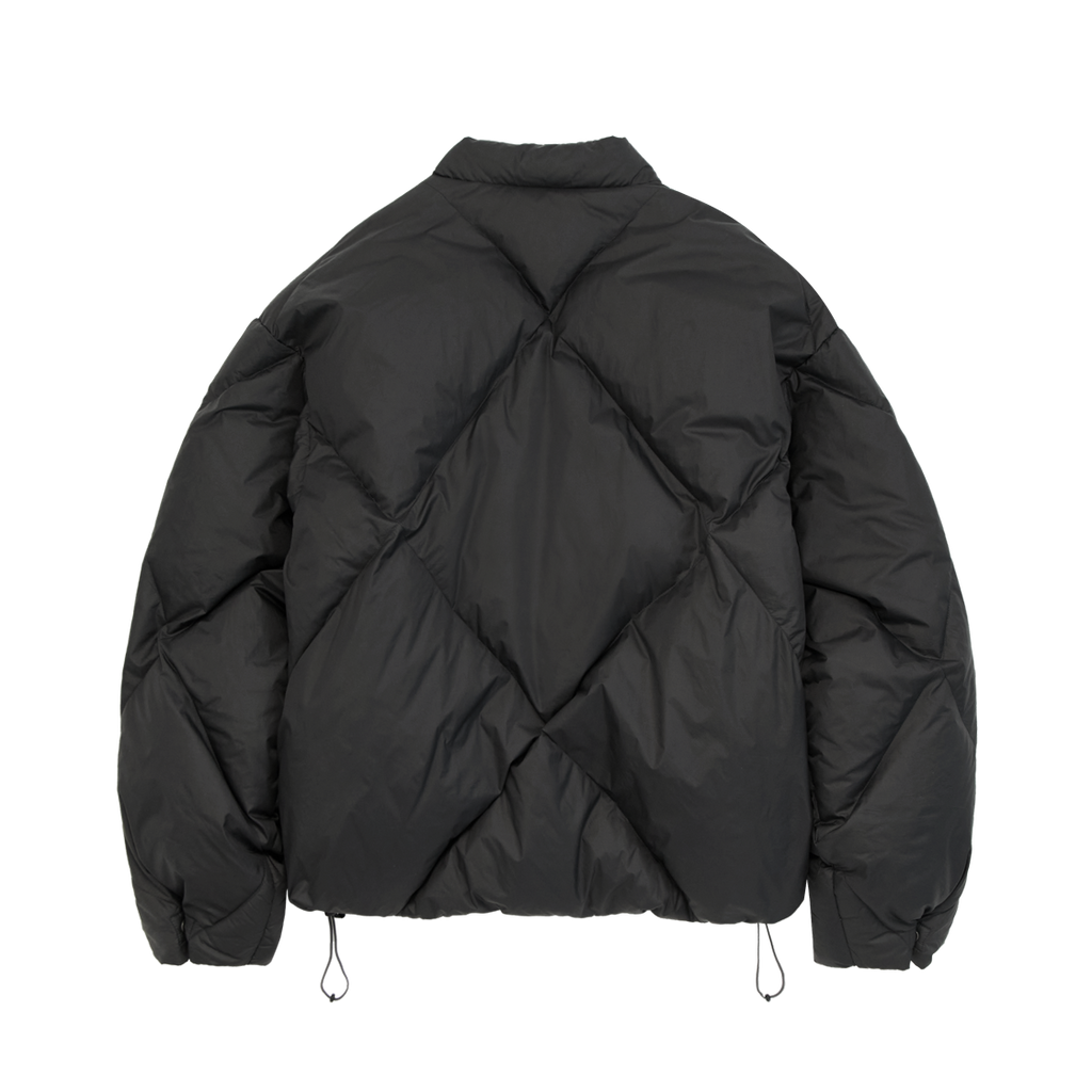Polyteru - Rhombus Down Puffer Jacket (Black Charcoal) product image 2 | TRAB K-Fashion Australia