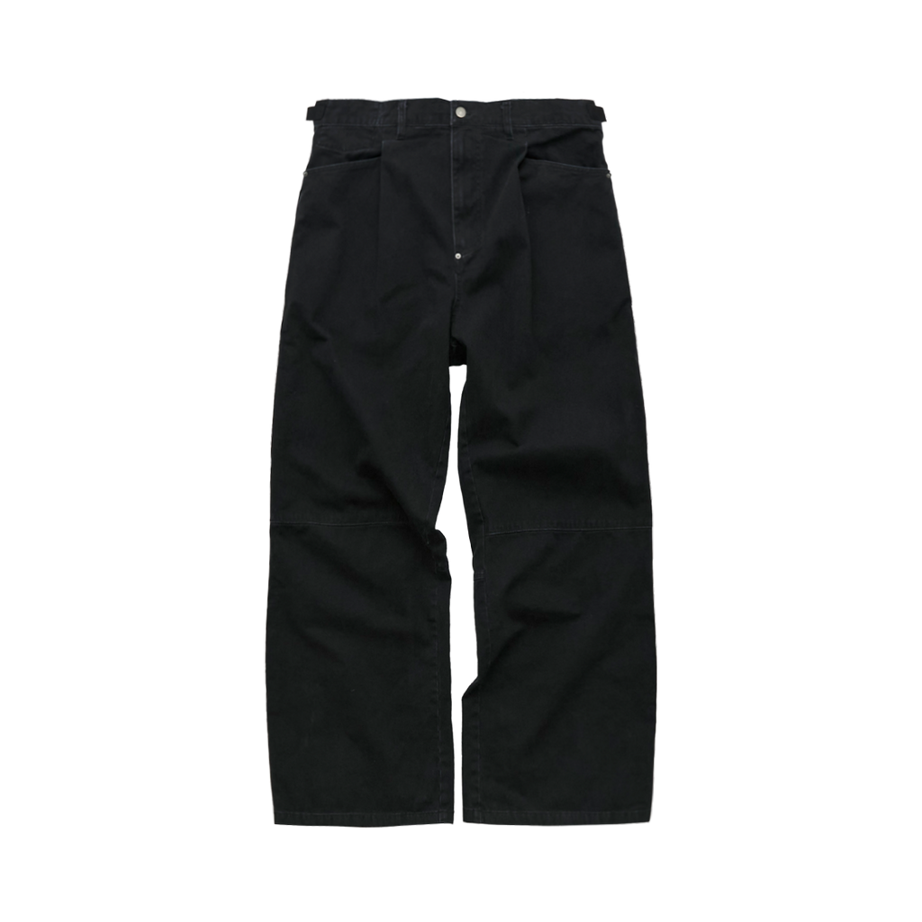 Polyteru - 1 Tuck Gosima Pants (Black) product image 1 | TRAB K-Fashion Australia