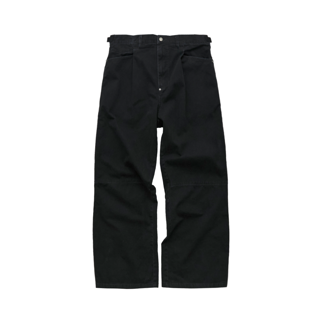Polyteru - 1 Tuck Gosima Pants (Black) product image 1 | TRAB K-Fashion Australia