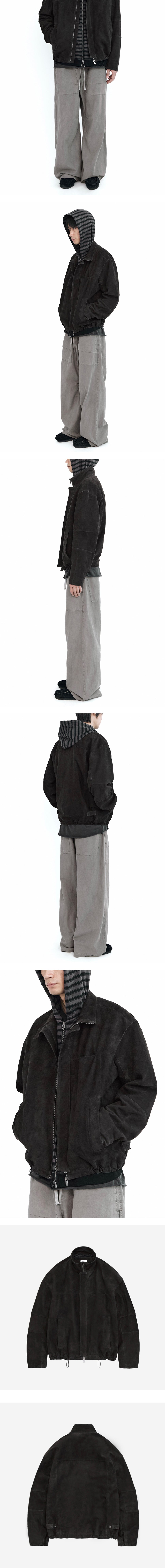 Polyteru - Suede Parka (Charcoal) product image 4 | TRAB K-Fashion Australia