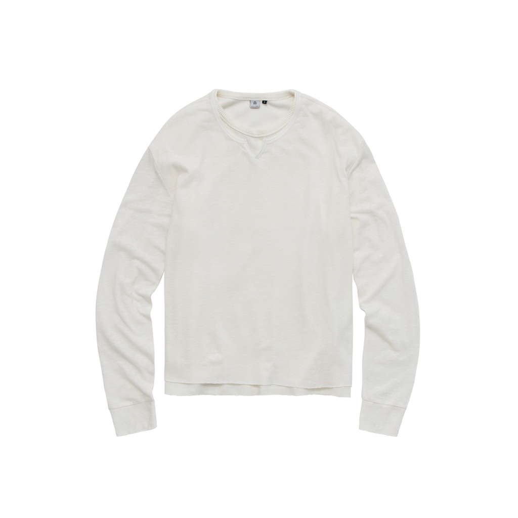 Polyteru - Root Neck Cropped Long Sleeves (Used White) product image 1 | TRAB K-Fashion Australia