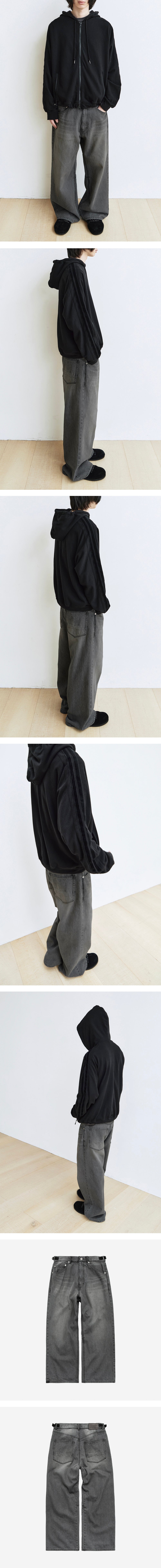 Polyteru - Gosima Denim Pants (Dirty Gray) product image 3 | TRAB K-Fashion Australia