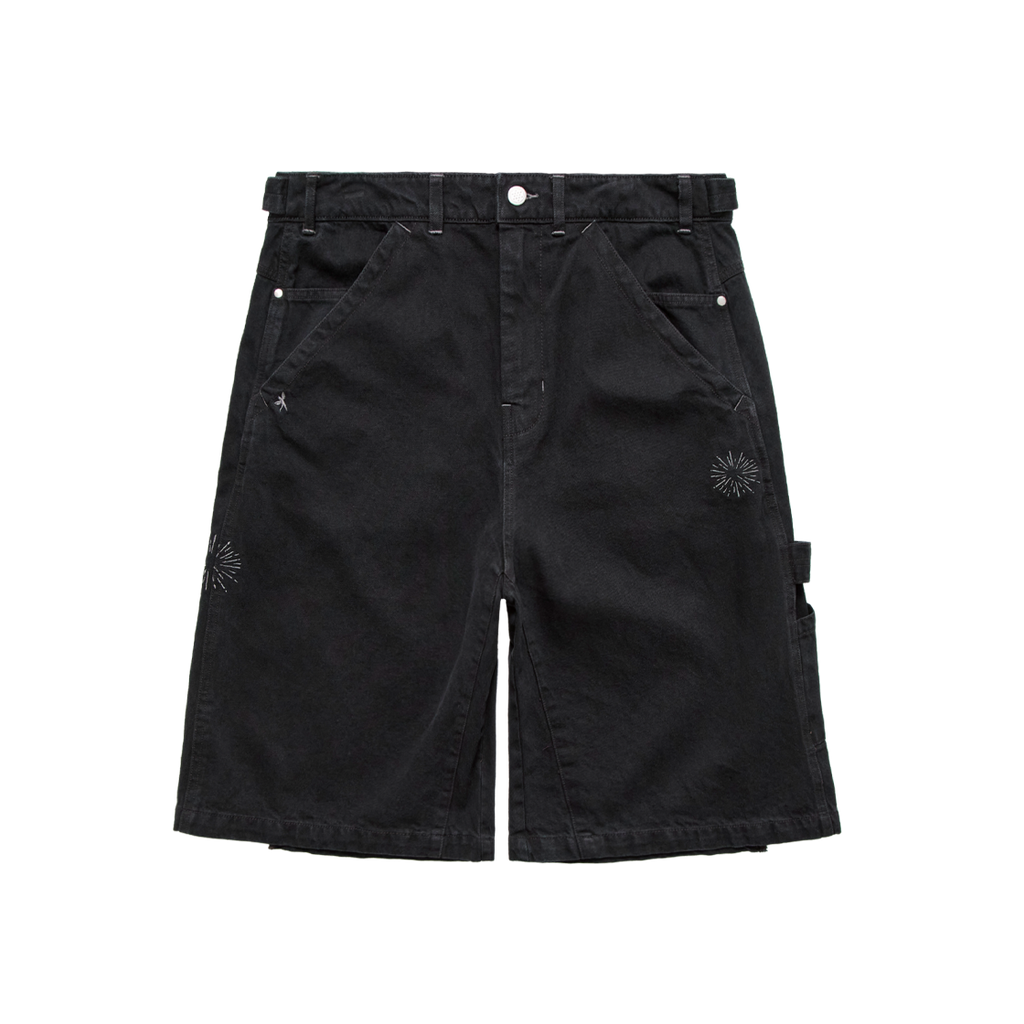 Polyteru - 1/2 Hammer Denim Pants (Washed Black) product image 1 | TRAB K-Fashion Australia