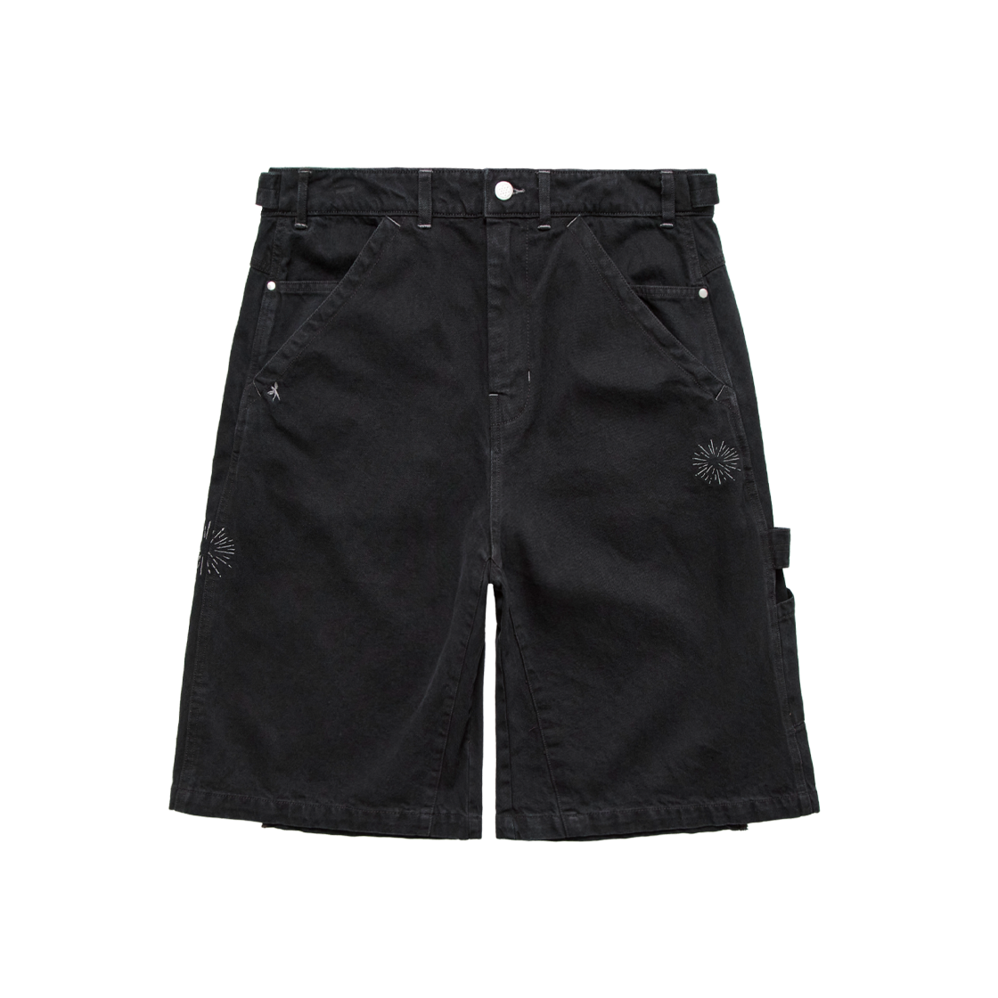 Polyteru - 1/2 Hammer Denim Pants (Washed Black) product image 1 | TRAB K-Fashion Australia