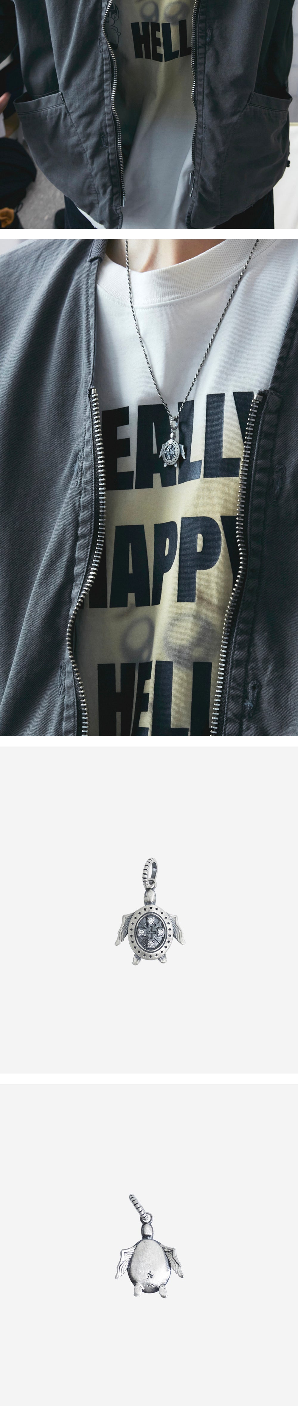 Polyteru - 925 Silver Pendant (Sea Turtle) product image 3 | TRAB K-Fashion Australia