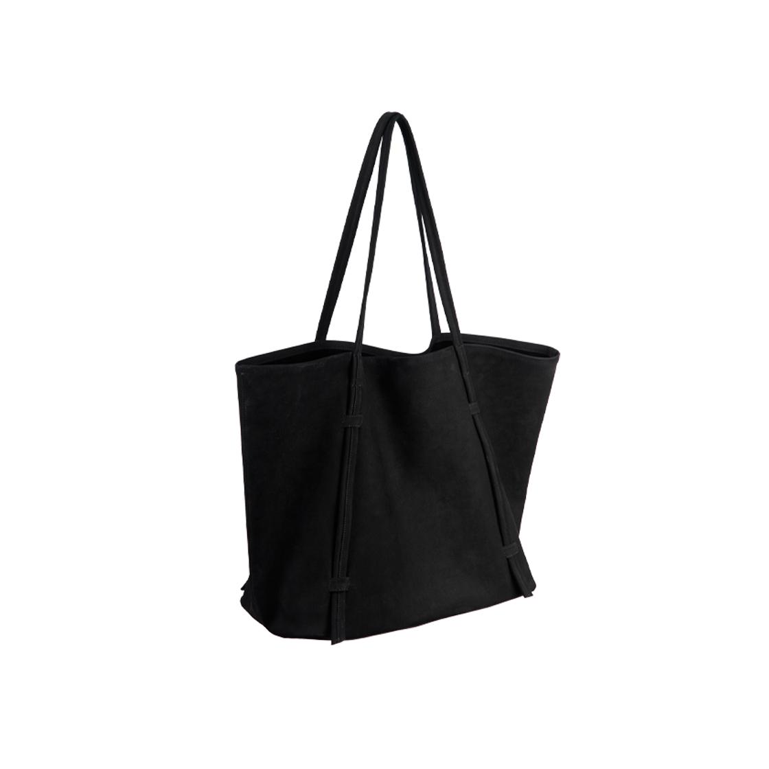 Polyteru - Shopper Tote Bag (Suede Black) product image 2 | TRAB K-Fashion Australia
