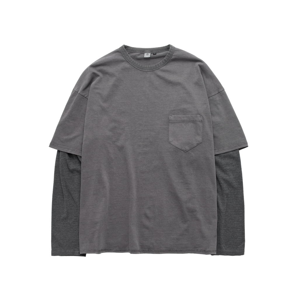Polyteru - Layered Long Sleeves (Dusty Pink) product image 1 | TRAB K-Fashion Australia