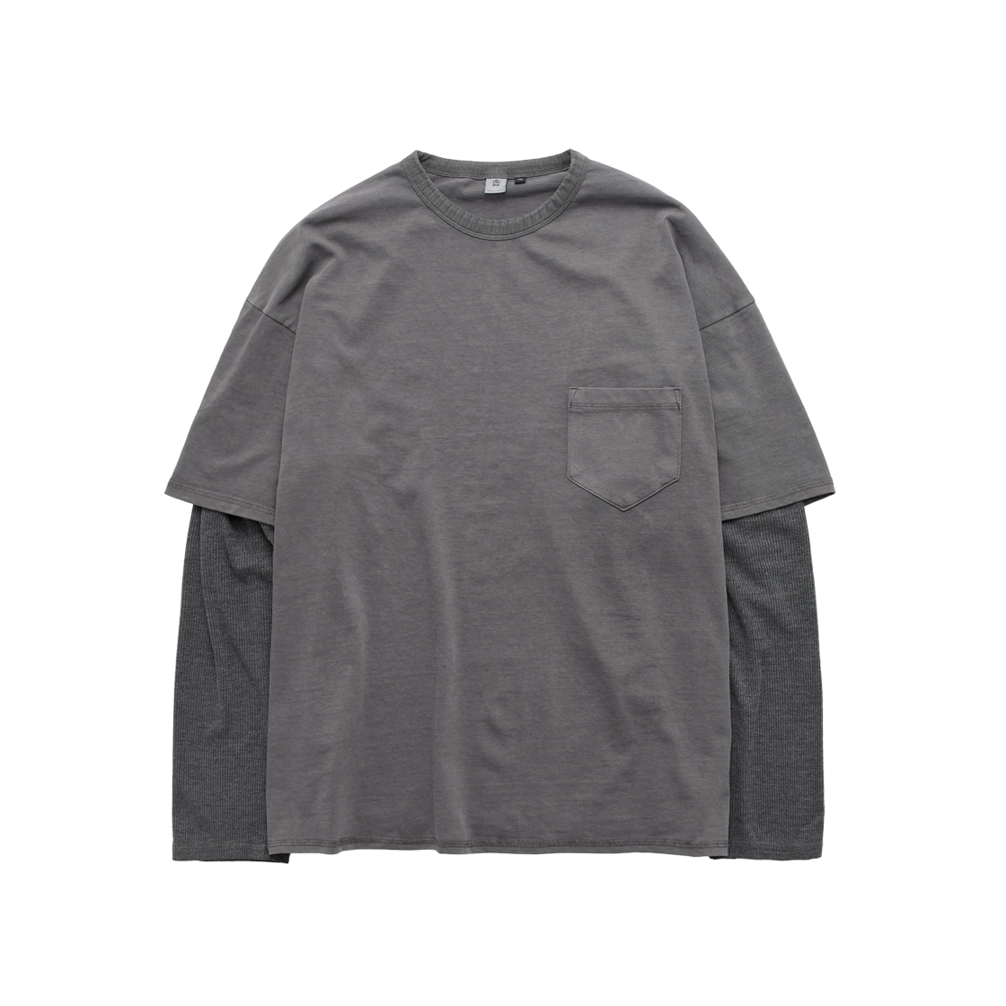 Polyteru - Layered Long Sleeves (Dusty Pink) product image 1 | TRAB K-Fashion Australia