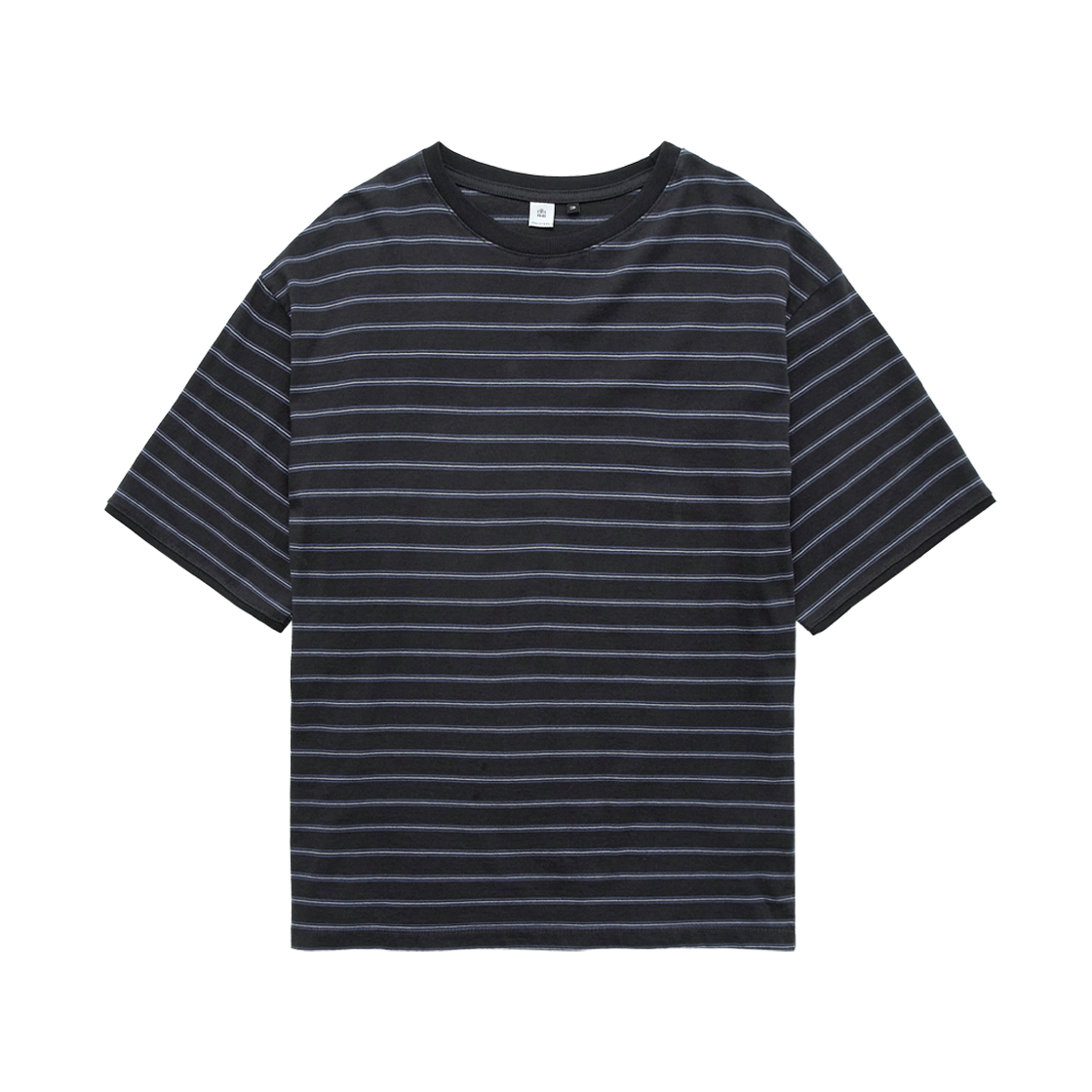 Polyteru - Loosed Striped T-Shirt (Ink Charcoal) product image 1 | TRAB K-Fashion Australia