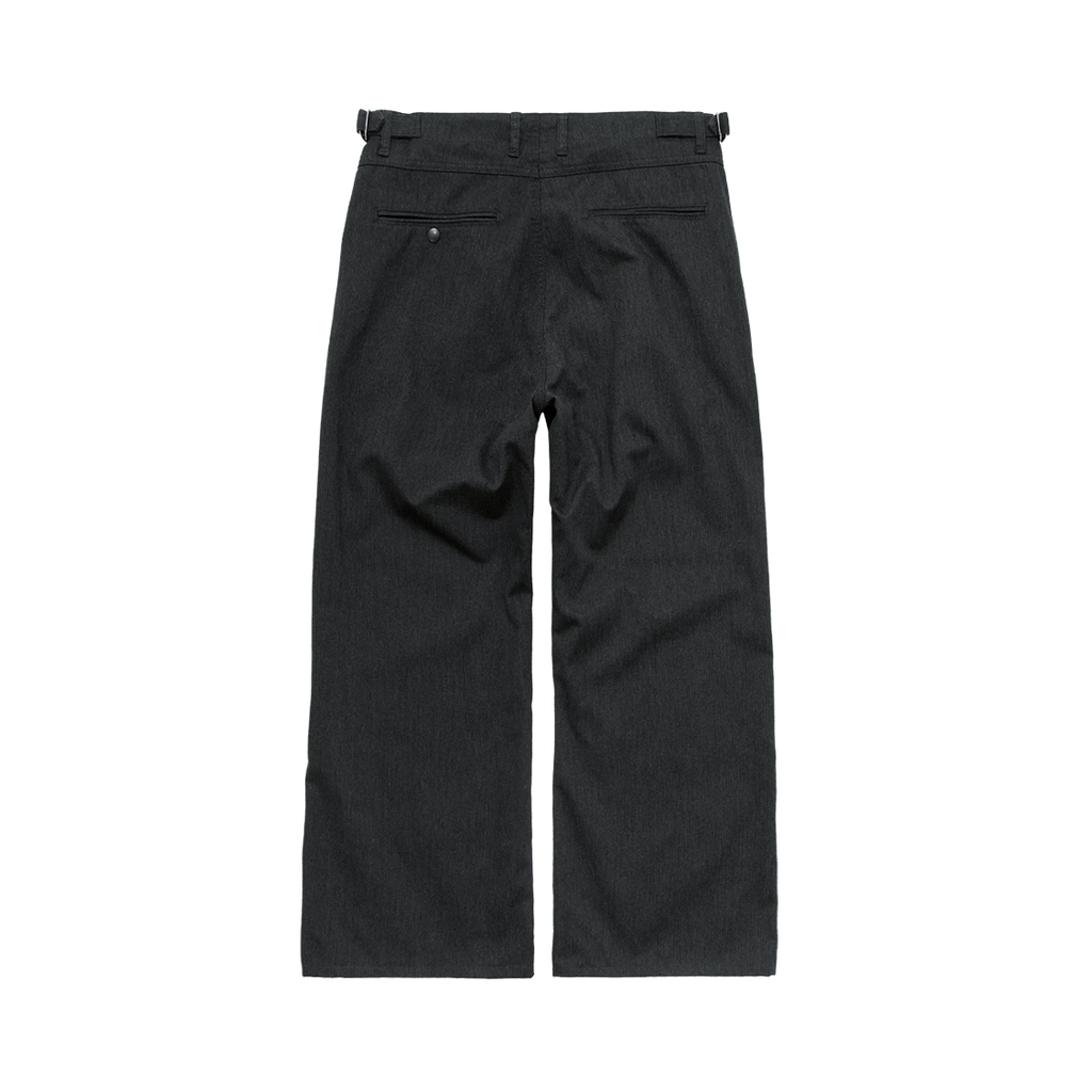 Polyteru - Textured Officer Pants (Charcoal Striped) product image 2 | TRAB K-Fashion Australia