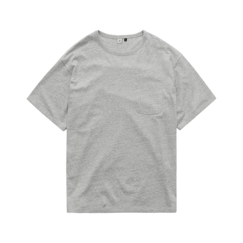 Polyteru - Tenjiku Pocket T-Shirt (Melange Gray) product image 1 | TRAB K-Fashion Australia