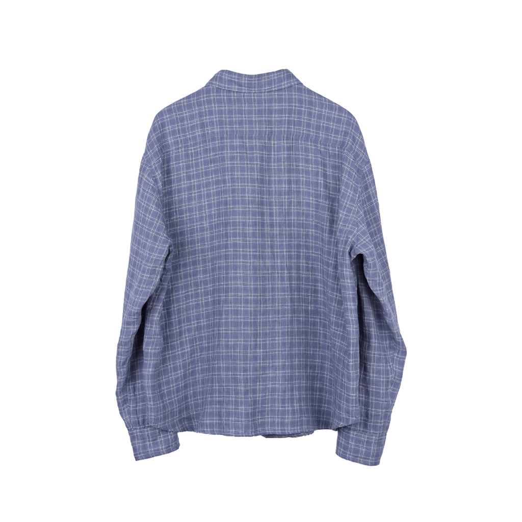 Polyteru - Check Shirt (Blue Gray) product image 2 | TRAB K-Fashion Australia