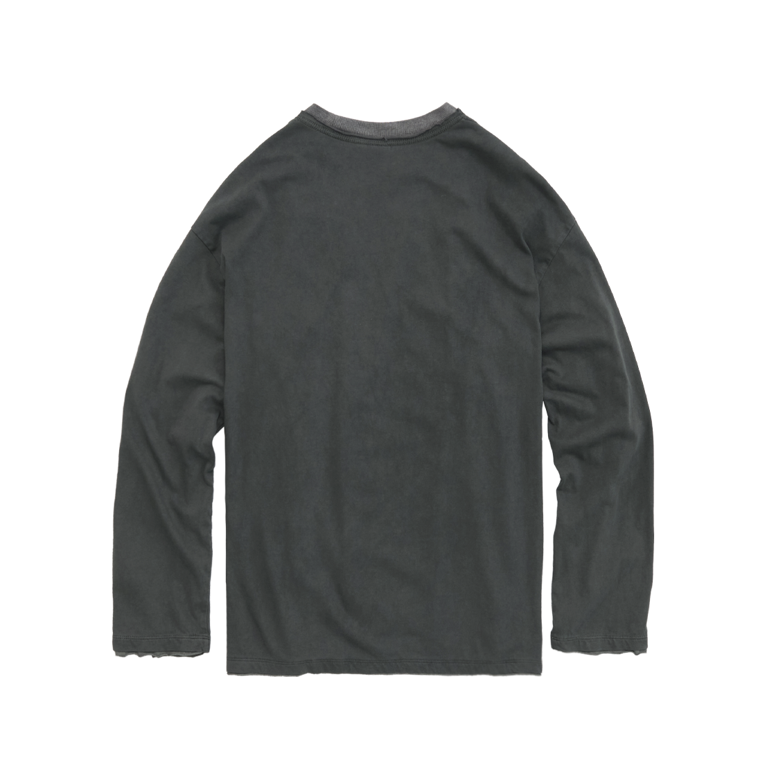 Polyteru - Layered Long Sleeves Green + (Gray) product image 2 | TRAB K-Fashion Australia