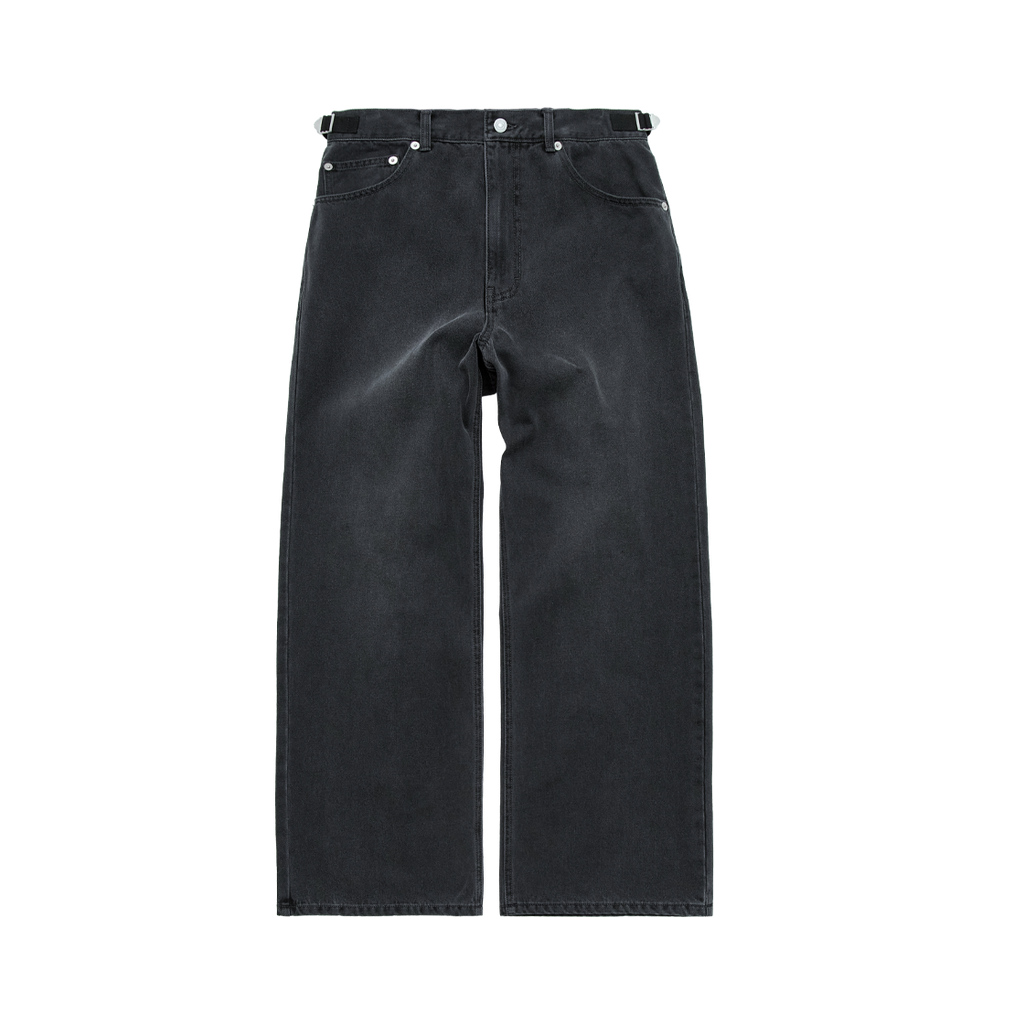 Polyteru - Gosima Denim Pants (Matt Charcoal) product image 1 | TRAB K-Fashion Australia