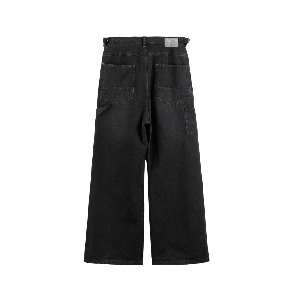 Polyteru - Damaged Carpenter Pants (Washed Black) product image 2 | TRAB K-Fashion Australia