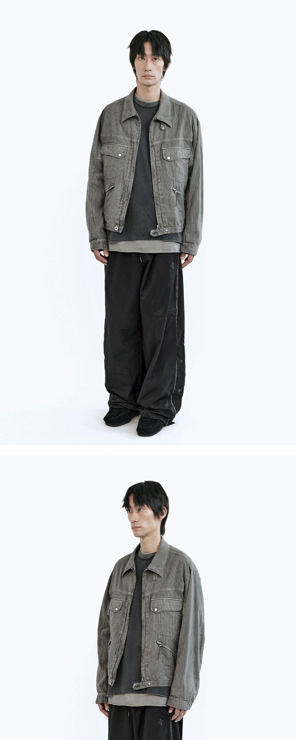 Polyteru - 1011 Nylon Track Pants (Triple Black) product image 4 | TRAB K-Fashion Australia