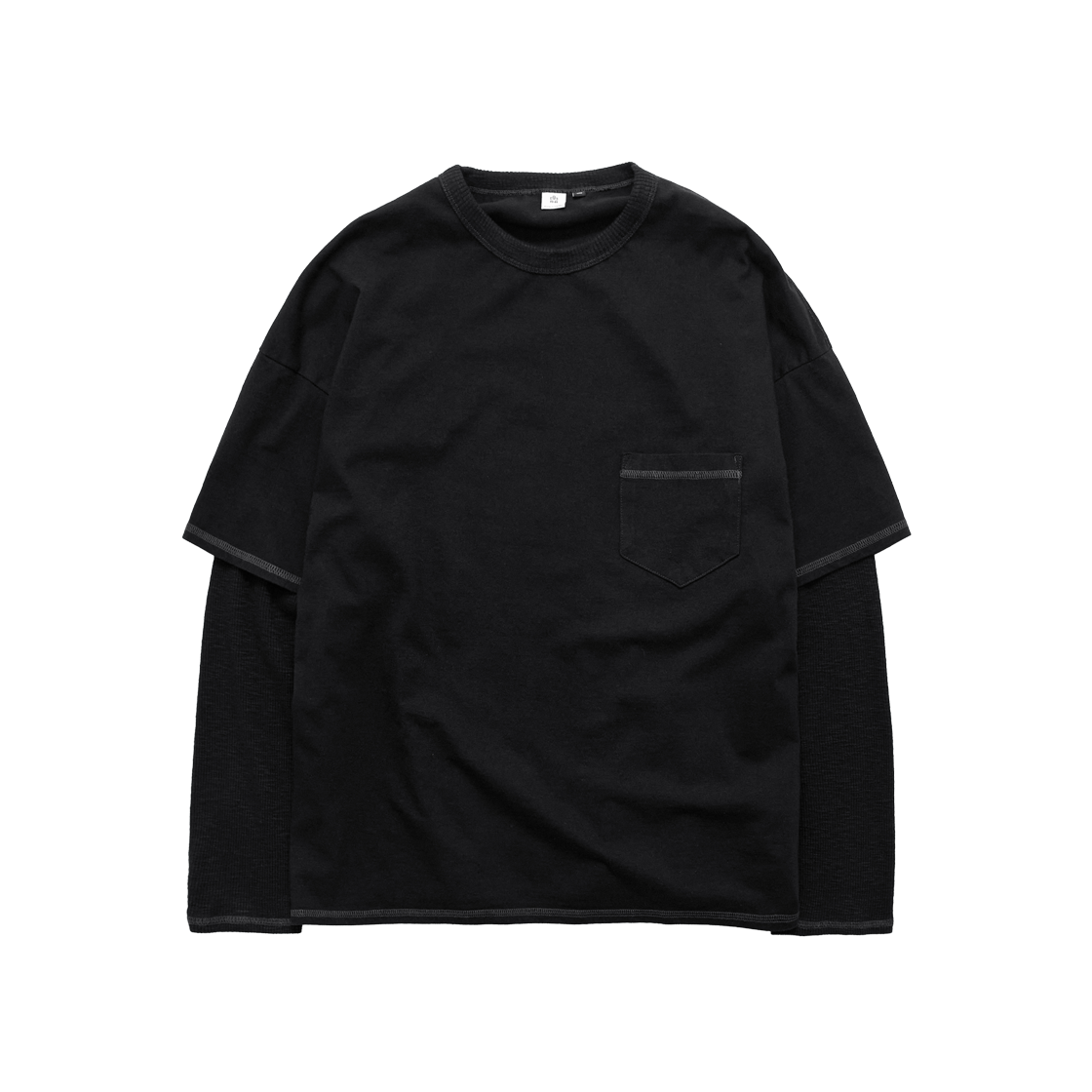 Polyteru - Layered Long Sleeves (Black) product image 1 | TRAB K-Fashion Australia