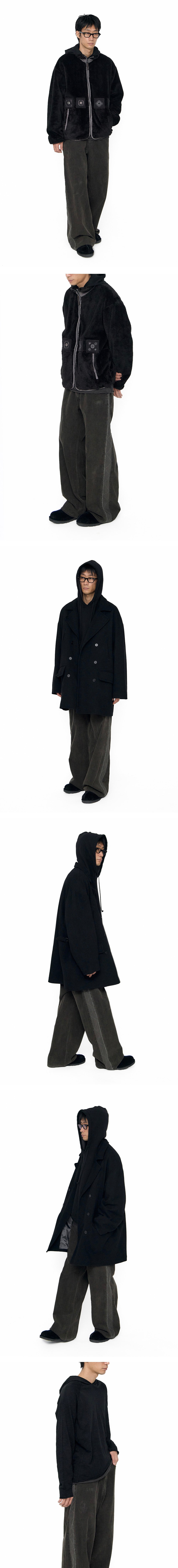 Polyteru - Rebuild Corduroy Gosima Pants (Olive Charcoal) product image 3 | TRAB K-Fashion Australia